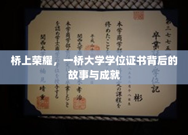 跨越巅峰，揭秘一桥大学学位证书的荣耀历程
