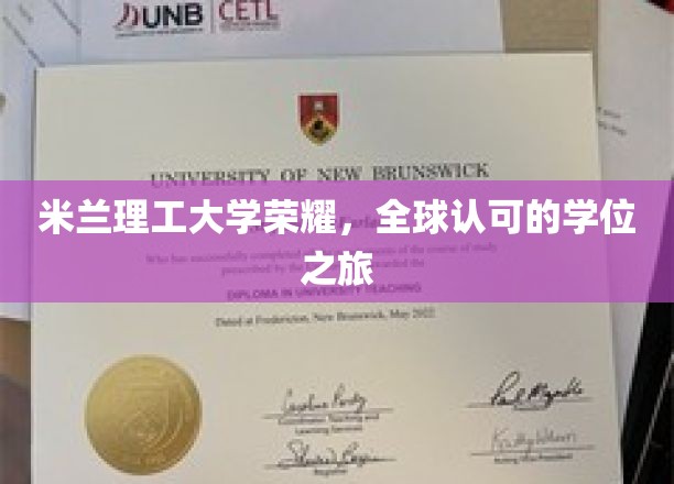 米兰理工大学荣耀，全球认可的学位之旅