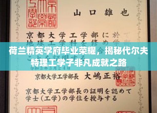 荷兰顶尖学府骄子传奇，代尔夫特理工学子成就背后的砥砺之路