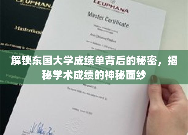 探寻东国大学成绩单的神秘密码，揭开学术评价的神秘面纱