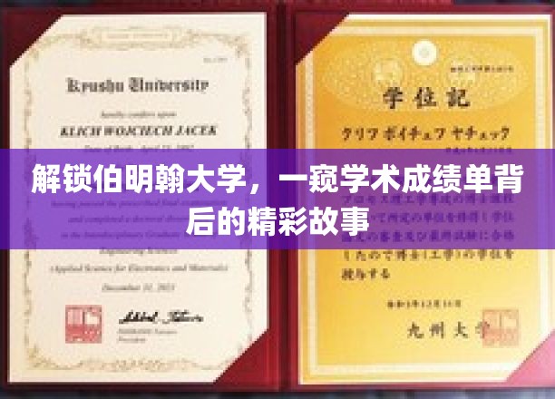 伯明翰大学揭秘，成绩单背后的璀璨学术传奇