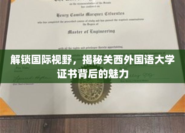 探秘关西外国语大学，国际通行证的独特魅力解读