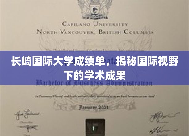 长崎国际大学成绩单大揭秘，国际视角下的学术成就一览
