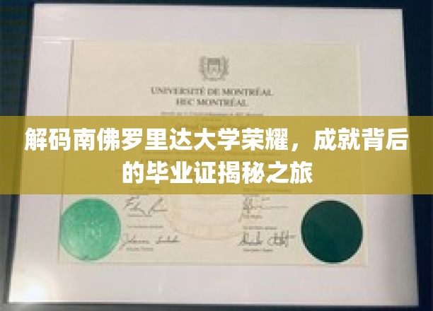 解码南佛罗里达大学荣耀，探索成就背后的毕业证奥秘