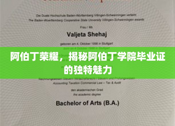 探寻阿伯丁学院毕业证背后的荣耀印记