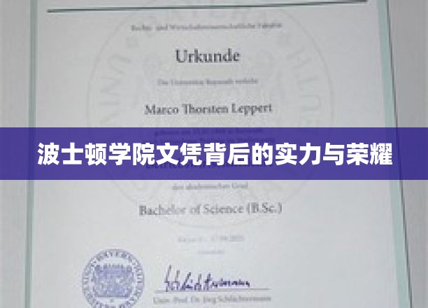 波士顿学院荣耀见证，揭秘名校文凭背后的实力传奇