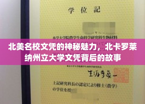 北美名校文凭的神秘魅力，北卡罗莱纳州立大学文凭背后的故事