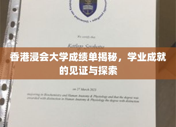 香港浸会大学成绩单揭秘，学业成就的见证与探索