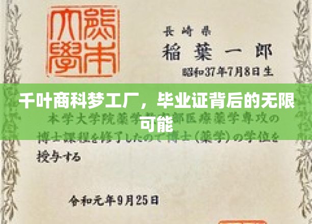 千叶商科梦工厂，毕业证背后的无限可能