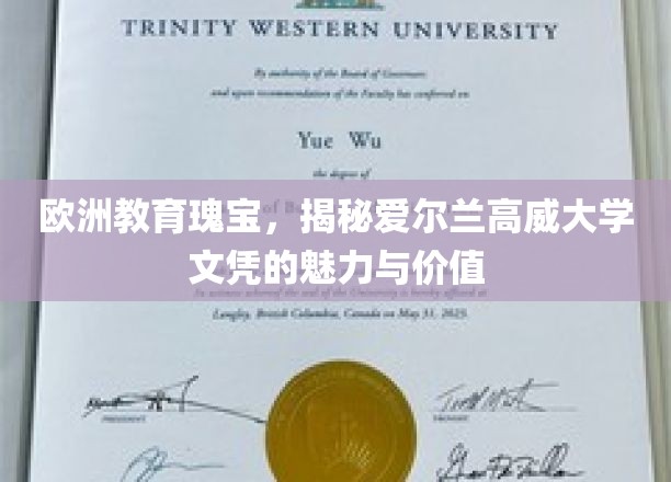 欧洲教育瑰宝，揭秘爱尔兰高威大学文凭的魅力与价值