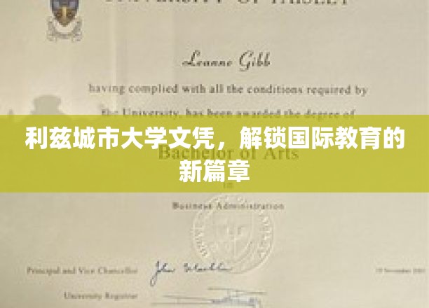 利兹城市大学文凭，引领全球教育新航标