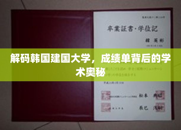 揭开建国大学成绩单的学术密码