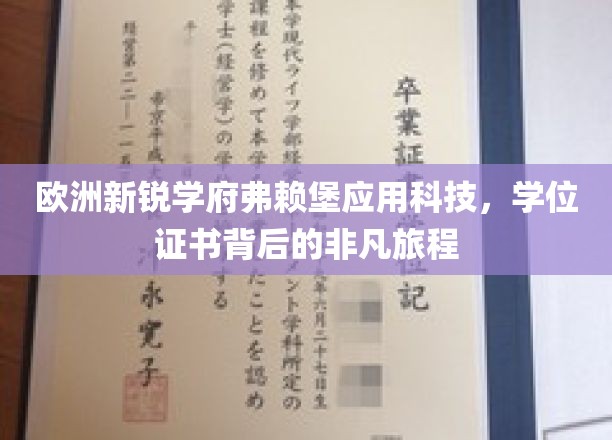 探秘弗赖堡应用科技，学子们学位证书的非凡成长之旅