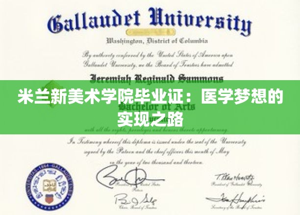 米兰新美术学院毕业证：医学梦想的实现之路