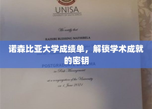 解锁诺森比亚大学成就之门，成绩单背后的学术密码
