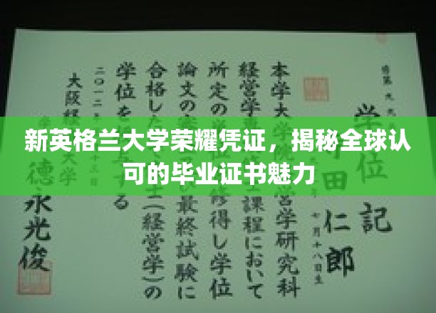 新英格兰大学证书之光，揭秘国际认可的毕业证书魅力