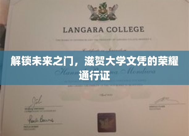 跨越时光界限，滋贺大学文凭引领全球荣耀之旅