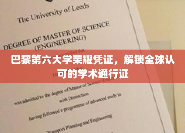 巴黎第六大学荣耀章，开启国际学术殿堂通行证之旅