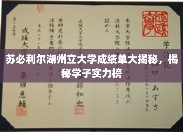 苏必利尔湖州立大学成绩单曝光，学子实力榜风云揭晓