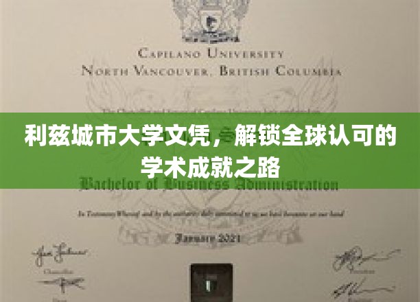 国际通行证，利兹城市大学文凭助你开启全球学术之旅