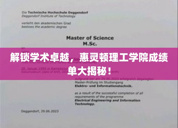 探索学术巅峰，惠灵顿理工学院成绩单深度解读！