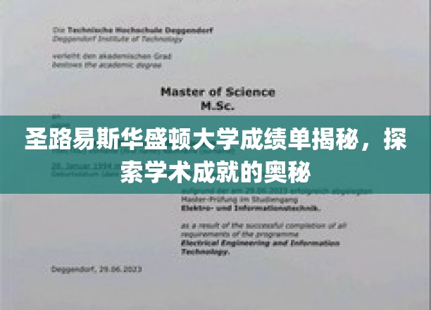解码圣路易斯华盛顿大学，揭开学术辉煌背后的秘密