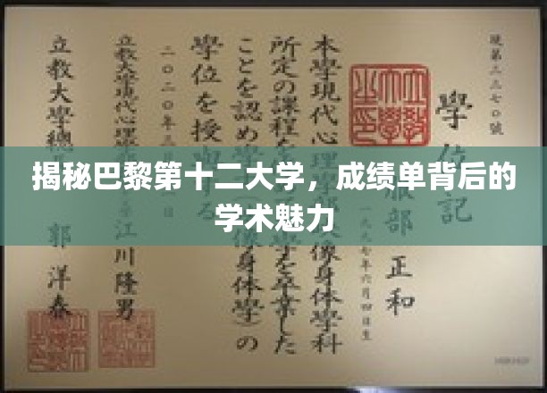 揭秘巴黎第十二大学，成绩单背后的学术魅力