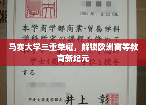 马赛大学再创辉煌，引领欧洲高等教育迈向新篇章