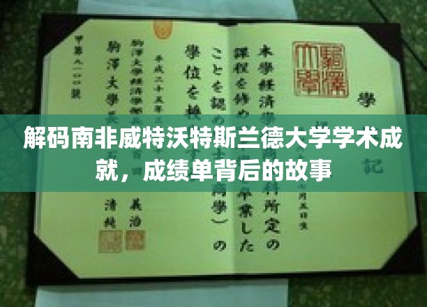 解码威特沃特斯兰德大学，揭秘学术辉煌背后的精彩篇章