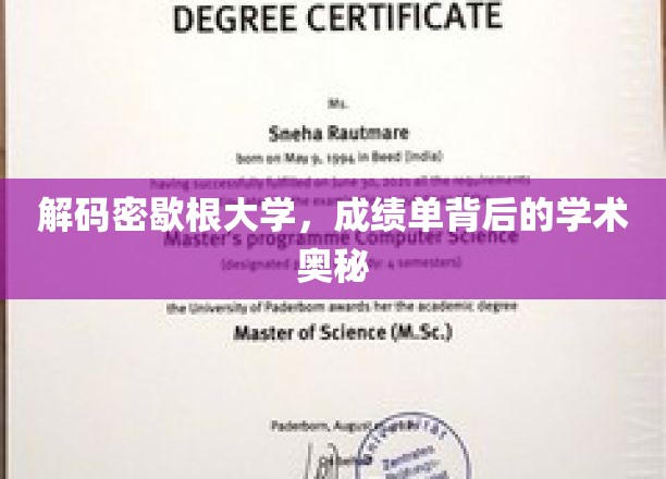 探寻密歇根大学成绩单里的学术密码