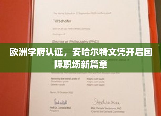 欧洲学府认证，安哈尔特文凭开启国际职场新篇章
