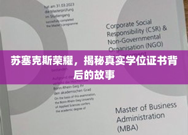 苏塞克斯荣耀，揭秘真实学位证书背后的故事