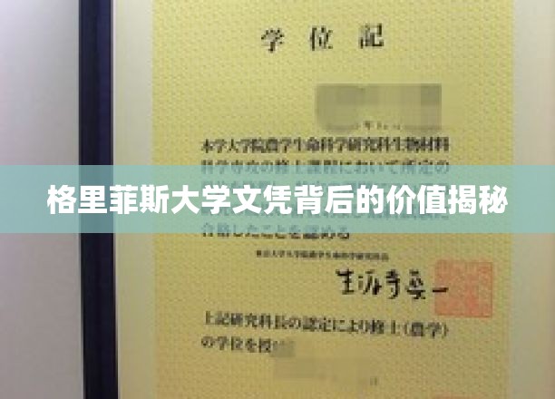 解锁格里菲斯大学文凭的深层价值与无限可能