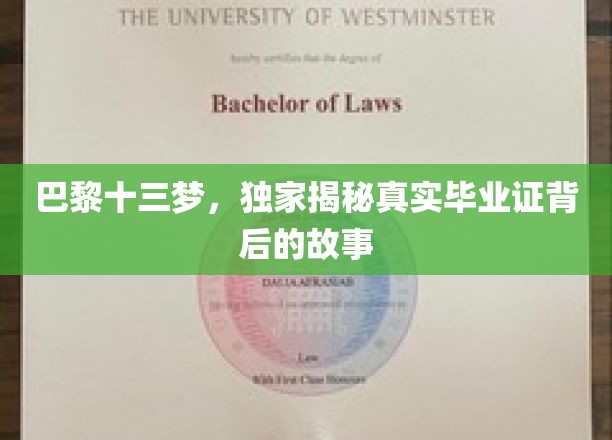 巴黎梦工厂，揭秘毕业证背后的传奇人生