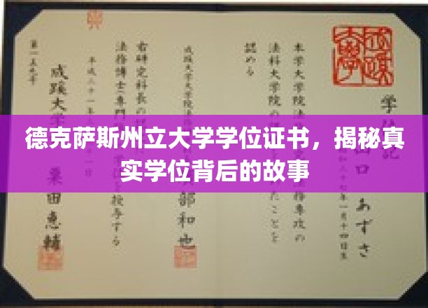 德州大学学位之谜，揭开证书背后的传奇故事