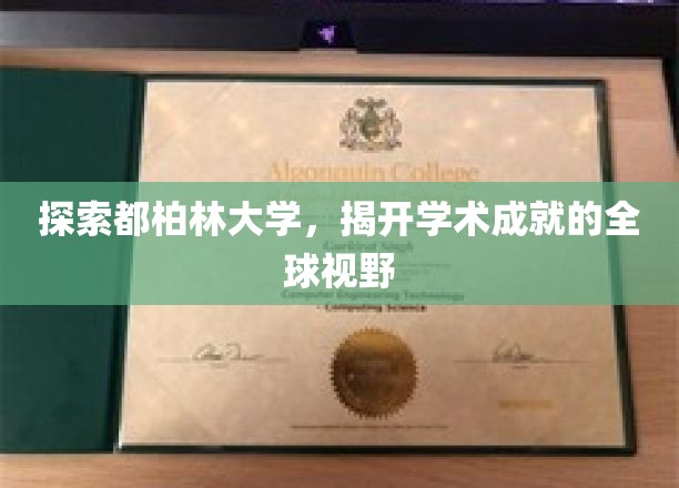 都柏林大学揭秘，跨国视野中的卓越学术之旅