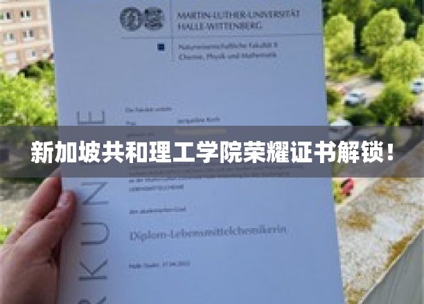 新加坡共和理工学院独家荣耀证书大揭秘