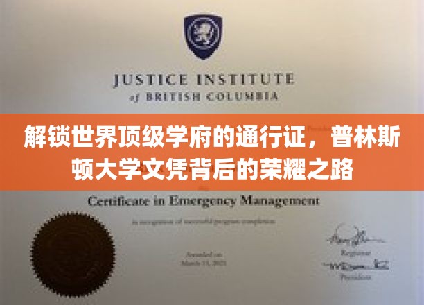 探寻普林斯顿荣耀，揭秘顶尖学府的文凭背后传奇