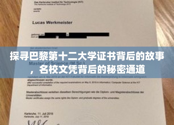 揭秘巴黎第十二大学证书背后的故事，名校文凭背后的秘密通道