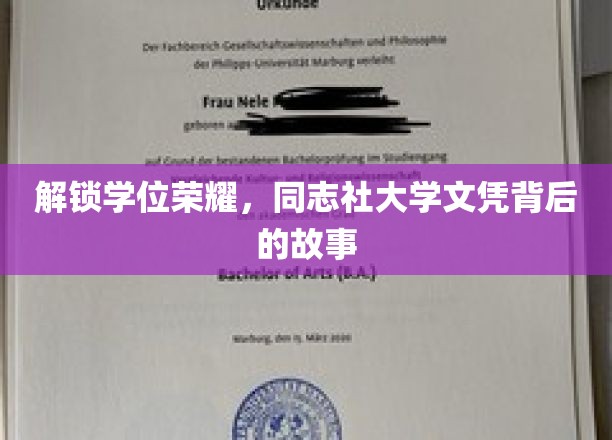 揭开学位之门的传奇，探秘同志社大学文凭的奥秘