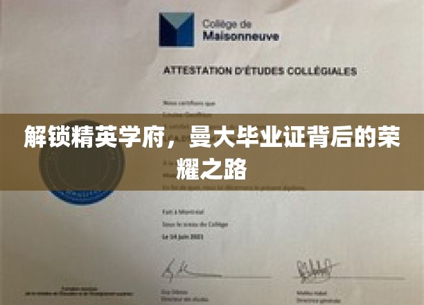 曼大荣耀，揭秘精英学子毕业证背后的非凡历程