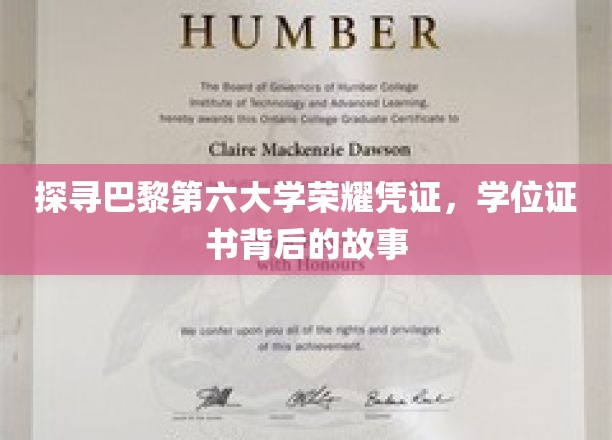 揭秘巴黎第六大学辉煌印记，一纸证书背后的传奇故事