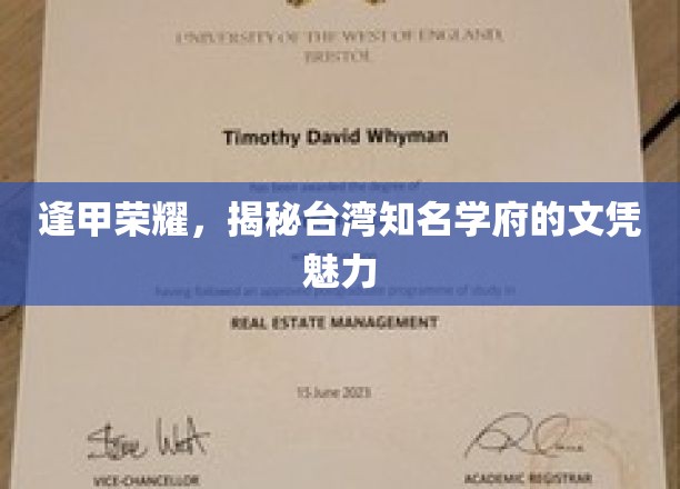 逢甲荣耀，揭秘台湾知名学府的文凭魅力