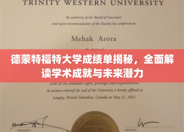 解码德蒙特福特大学成绩单，揭秘学术实力与无限潜能