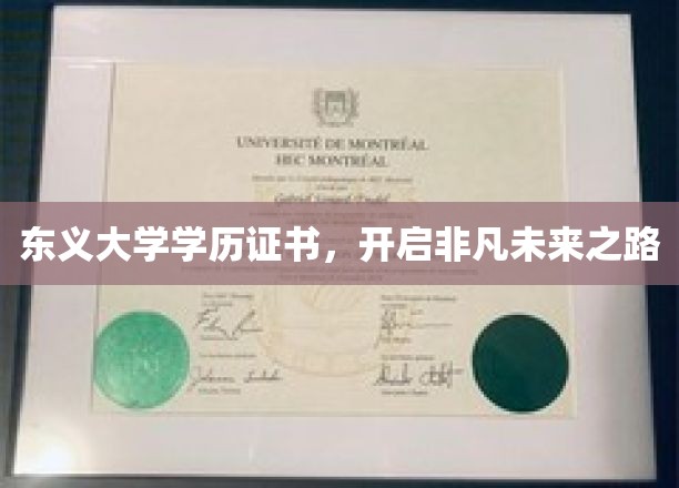 东义大学学历证书，开启非凡未来之路