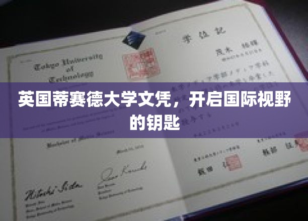 英国蒂赛德大学文凭，开启国际视野的钥匙
