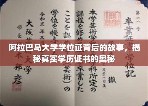 阿拉巴马大学学位证奇闻，揭秘现代学历证书的传奇面纱