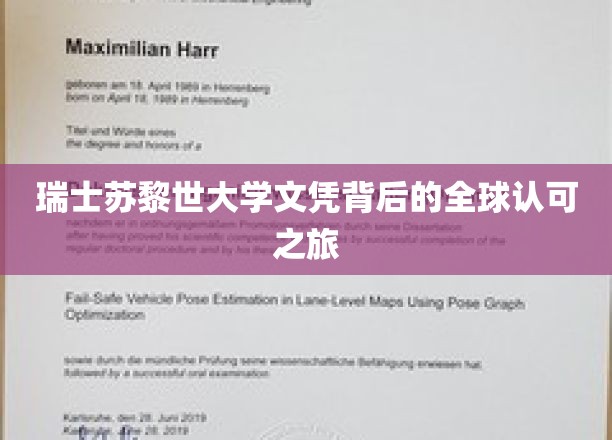 瑞士苏黎世大学文凭背后的全球认可之旅