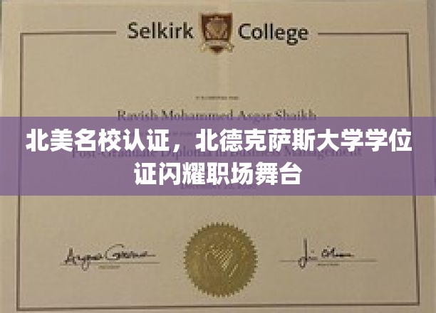 北美精英学府认证，北德克萨斯大学学位证照亮职场星光之路