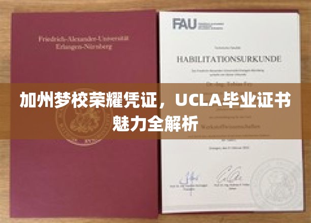 UCLA毕业证书，解码加州顶尖学府的荣耀通行证